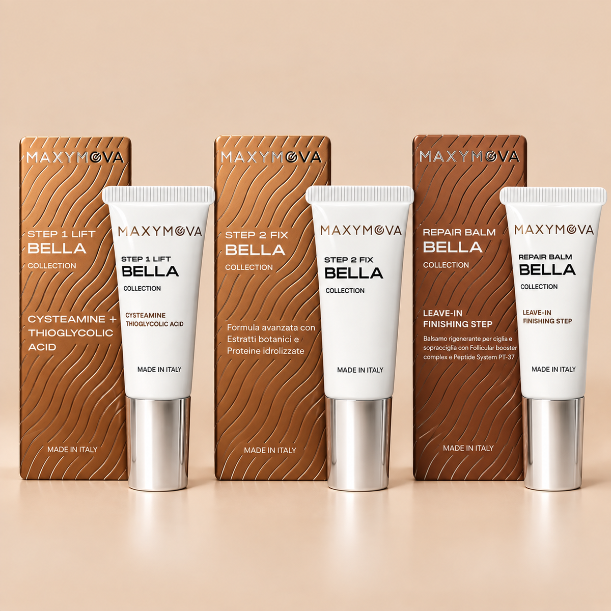 MAXYMOVA BELLA LASH LIFT & BROW LAMI 3 STEP KIT (cysteamine + TGA)