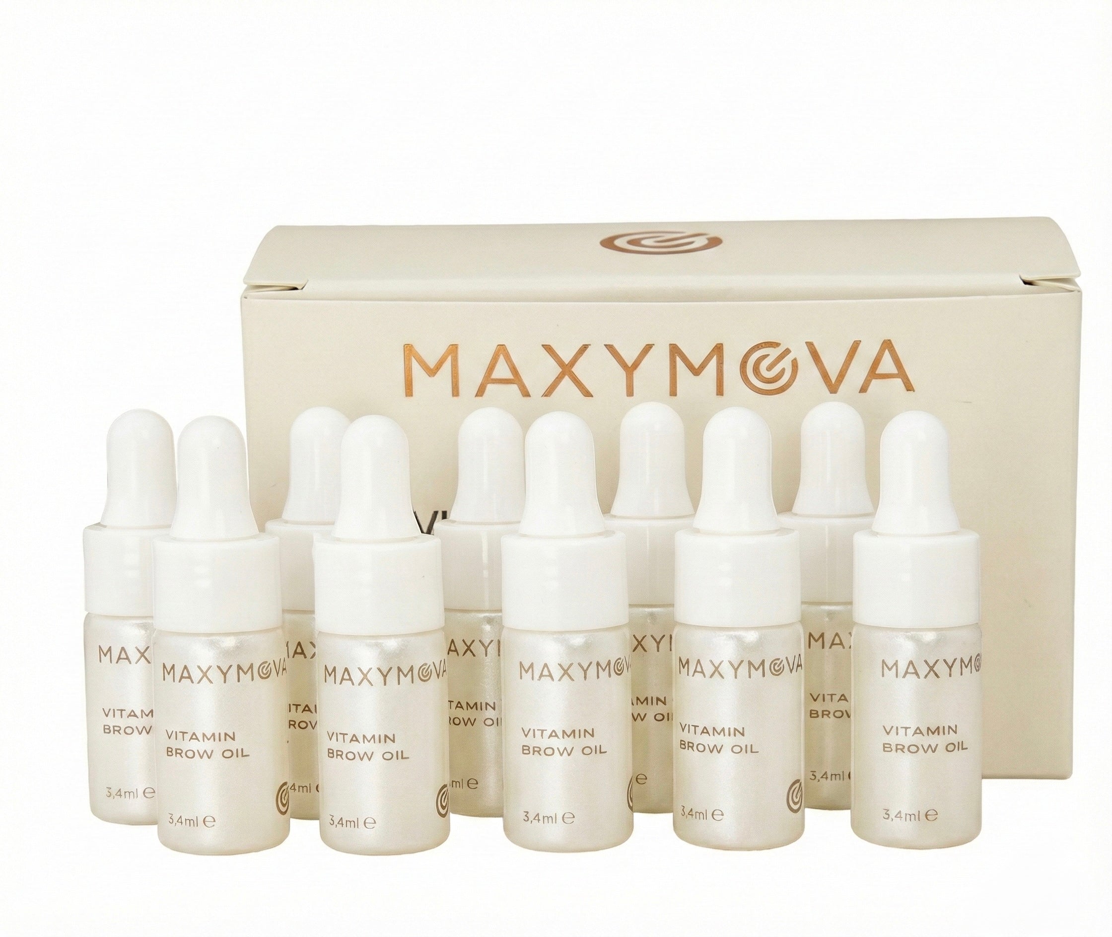 MAXYMOVA - Vitamin Brow Oil (10 x 3.4ml glass bottles)