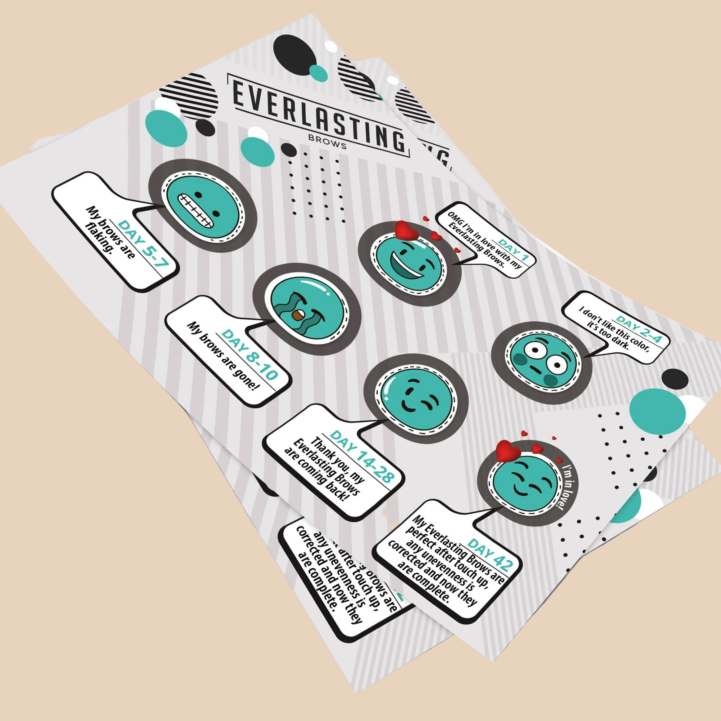 Everlasting | Aftercare Brows Leaflets 50