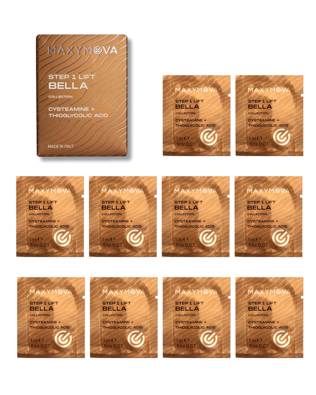 MAXYMOVA Bella Collection | 3 Step Sachets 1 ml: Step 1 Lift + Step 2 Fix + Repair Balm | 5, 10 and 15 Pack - photo 3
