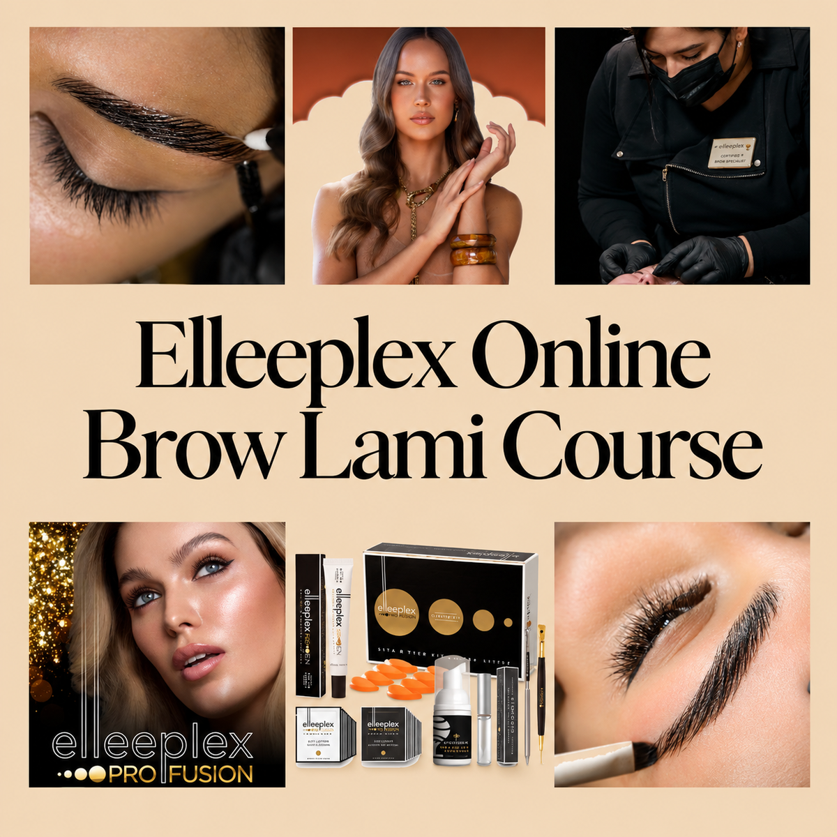Online Pro Fusion Brow Lamination Course UAE | Elleebana Certification | Kit Included