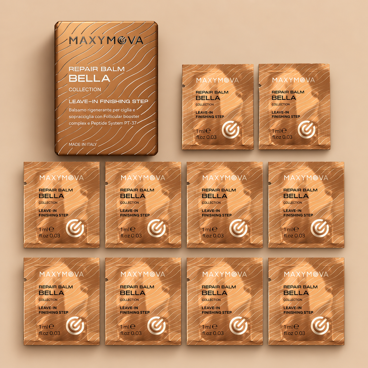 BELLA REPAIR BALM MONODOSE SACHETS – BELLA COLLECTION KOREAN LASH & BROW SYSTEM – 10 X 1 ML