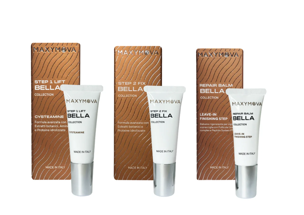 MAXYMOVA KIT BELLA COLLECTION CYSTEAMINE LASH & BROW LAMINATION- 3 TUBES