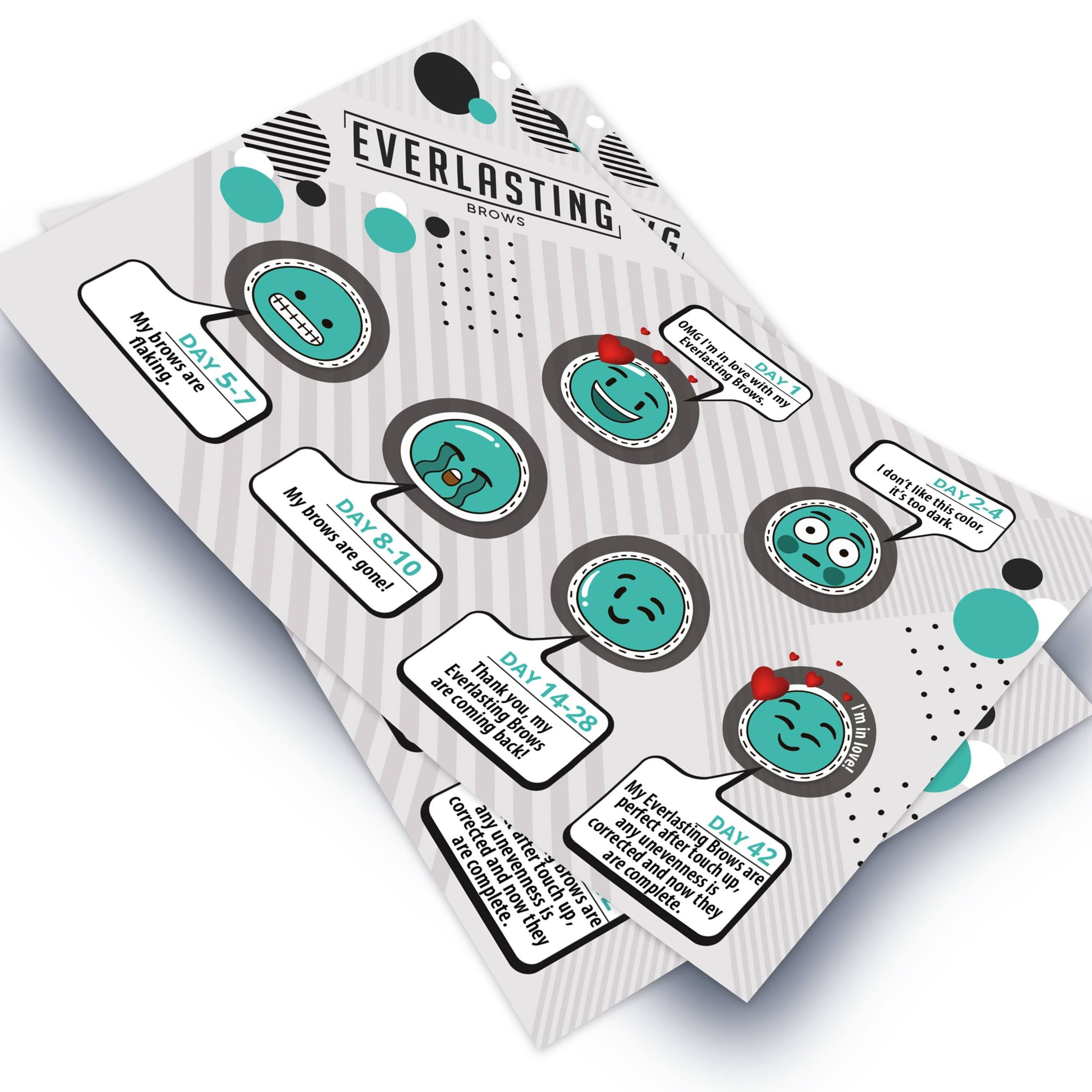 Everlasting | Aftercare Brows Leaflets 50