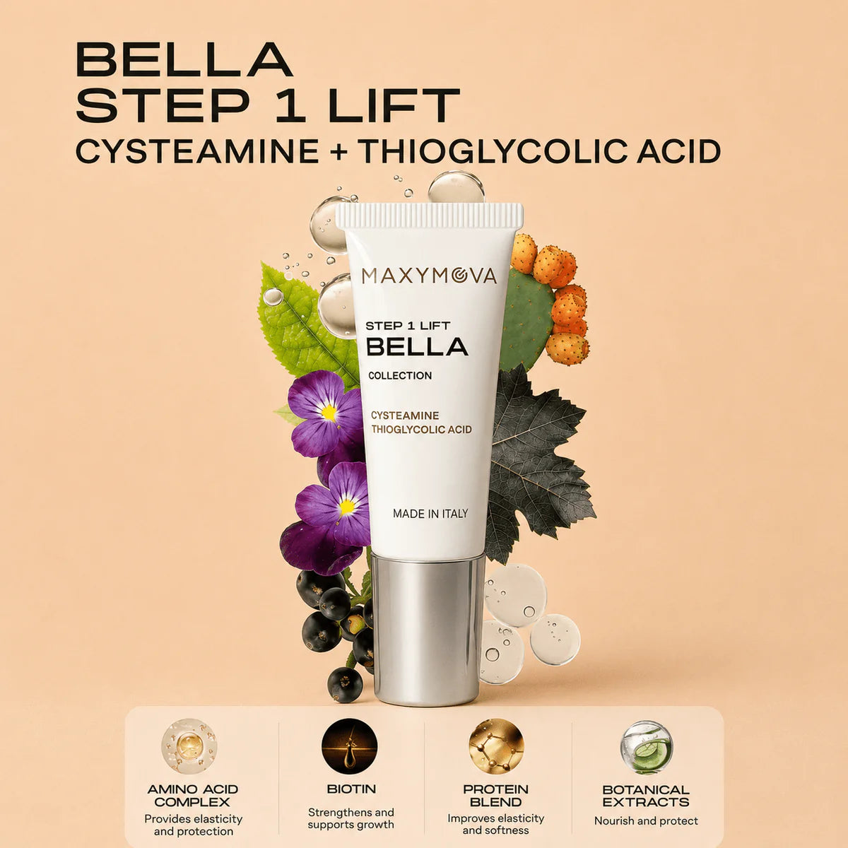 MAXYMOVA BELLA COLLECTION Step 1 - Cysteamine + Thioglycolic Acid for Korean Lash Lift