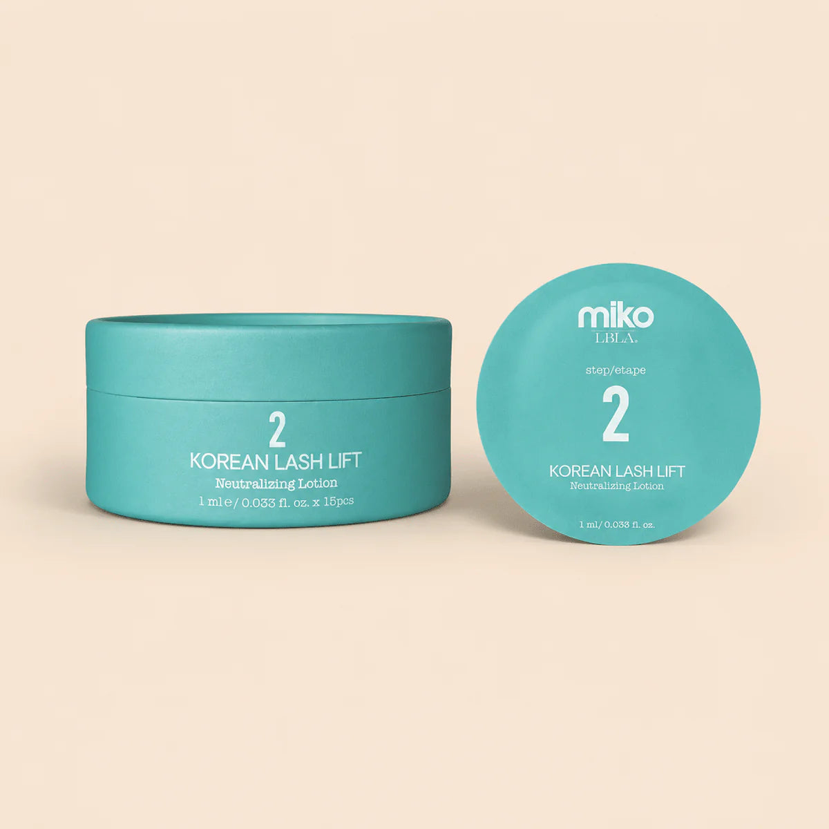 Miko Korean Lash Lift Step 2 — Lash Neutralizing Lotion (15 Pack)