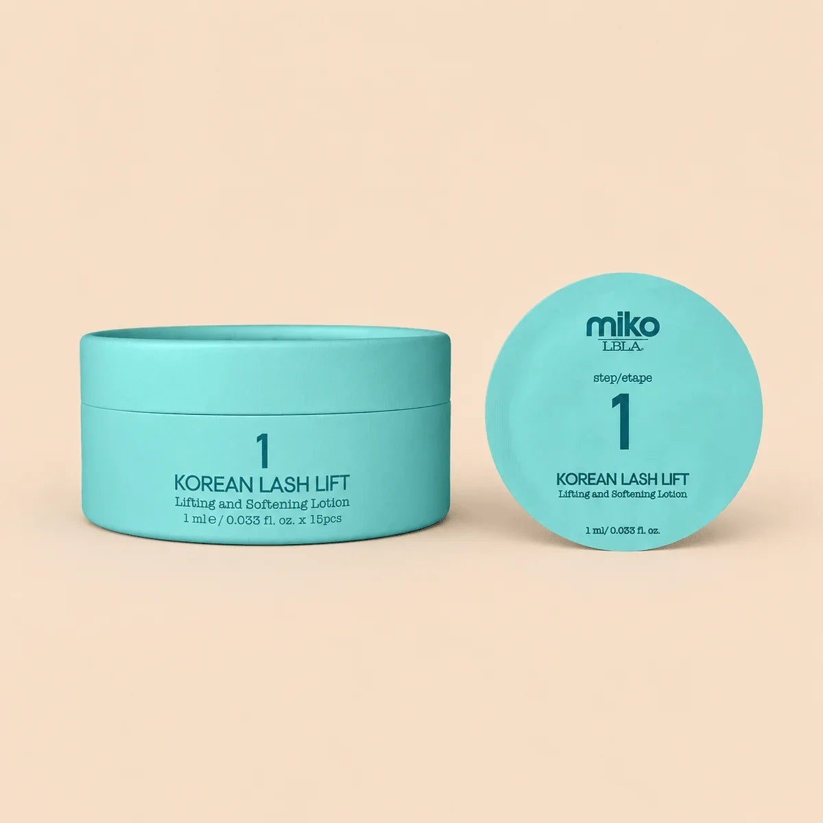 Miko Korean Lash Lift refill Step 1 and Step 2 sachets 5 pack and 10 pack UAE