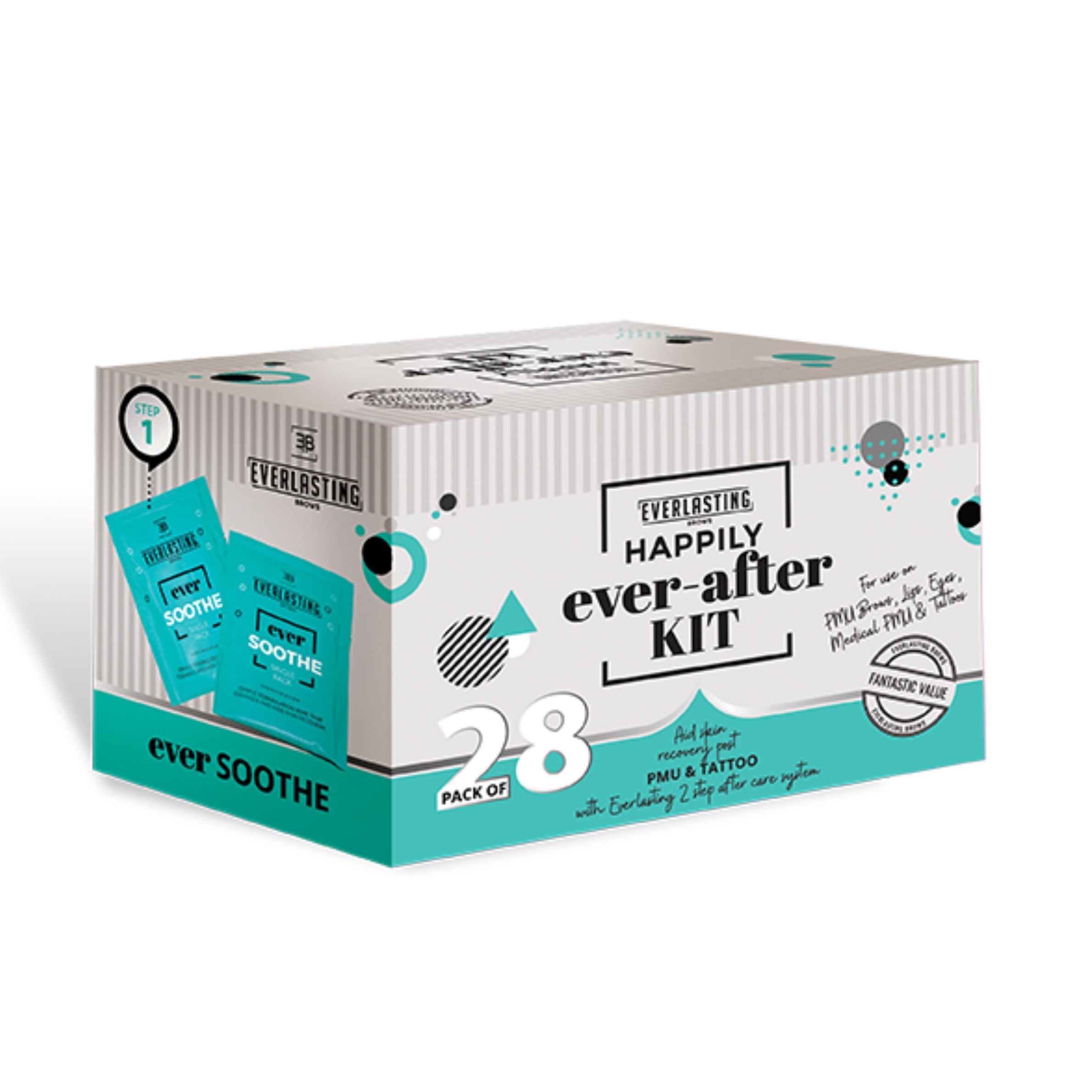 Everlasting | 7 Day PMU Aftercare kit | 14 nourish wipes &amp; 14 soothe wipes