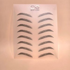 INFINITY MULTI USE BROW PRACTICE SHEETS (WIPE CLEAN) PACK OF 10