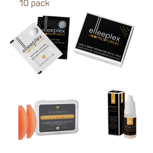 KOREAN LASHLIFT BUNDLE (Elleebana Profusion 10 Pack, Flat Shields, Elleemix)