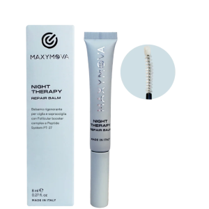 MAXYMOVA NIGHT THERAPY REPAIR BALM FOR LASHES & BROWS. NOURISHING AND STRENGTHENING TREATMENT